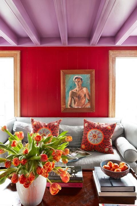 Suitable Coloring Idea For Your Home - Lavender And Red